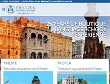Tablet Screenshot of piccolauniversitaitaliana.com